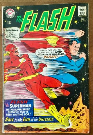 The Flash.  175.  Vgd.  The Second Race.  Superman / Flash Race.
