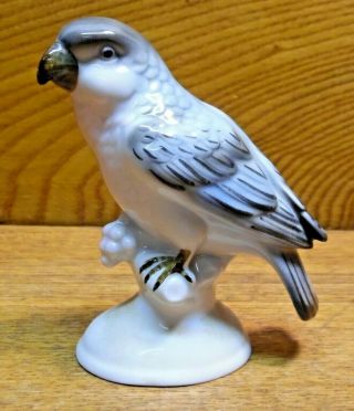 Gerold & Co Porzellan Bavaria Porcelain Parakeet Bird Figurine - 3 1/2 "