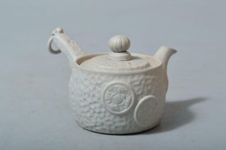 T1876: Japanese Old Banko - Ware Unglazed Earthenware Teapot Kyusu Sencha