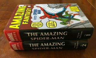 Marvel ' s The Spider - Man Omnibus Vol 1 & 2 Hardcover Stan Lee 3