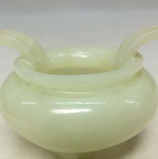 H131: Chinese water pot SUIU of green stone carving ware of appropriate quality 3