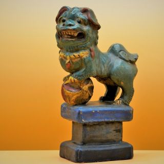 19th Century - Rare,  Antique Chinese Unusual Foo Dog Lion,  Figure Incense Holder