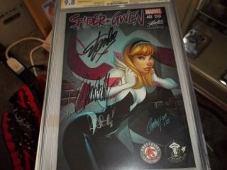 Spider Gwen 2 Exclusive Signed Stan Lee And Campbell Comic