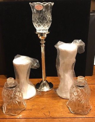 Godinger Set Of 3 - Varying Height Silverplated Candle Sticks (2)