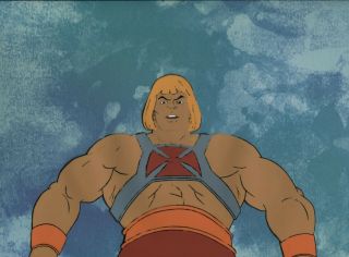 He - Man Cartoon Cel Heman She - Ra Masters Of The Universe Animation Art Motu Pop 1