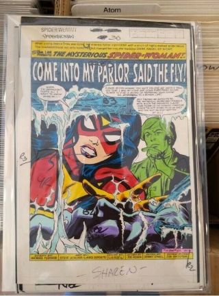 Spider - Woman 30 - Art Color Guides - Complete Story - Bronze Age