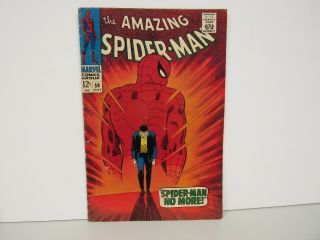 Marvel Comic 7/1967 Vol.  1 No.  50 " Spider - Man No More " The Spider - Man