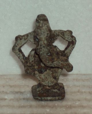 Antique Hindu God Ganesha Traditional Indian Ritual Rare Bronze Elephant God 23