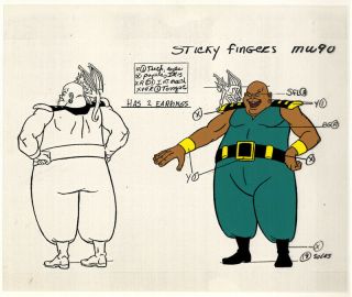 He - Man/she - Ra Masters Of The Universe Animation Art Sticky Fingers Model Sheet