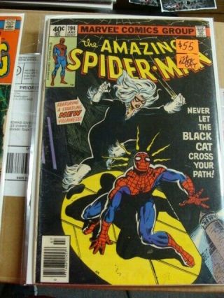Marvel Spider - Man 194 1st Black Cat