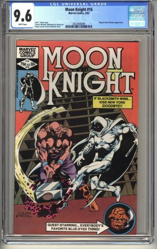 Moon Knight 16 Cgc 9.  6 Wp Nm,  Marvel Comics 2/82 Bill Sienkiewicz (vol 1)