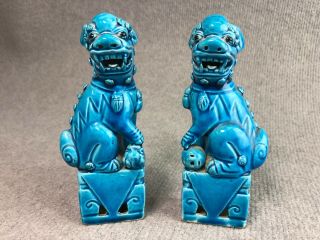Vintage/antique Large Pair Chinese Foo Dogs - Great Detail.