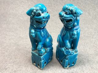 Vintage/Antique large Pair Chinese Foo Dogs - Great detail. 4