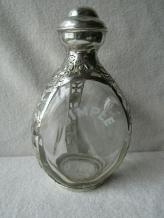 Vintage Haig’s Dimple Liquor Pinch Bottle Sterling Silver 925 Hecho En Mexico