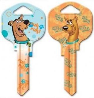 Scooby Doo House Key Blank Reversible " Ruh Roh " Kwikset Kw1