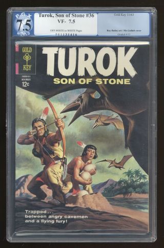 Turok Son Of Stone (dell/gold Key) 36 1963 Pgx 7.  5