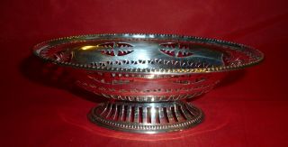 Silver Pierced Decoration Oval Dish,  By William Comyns & Sons Ltd,  London 1928