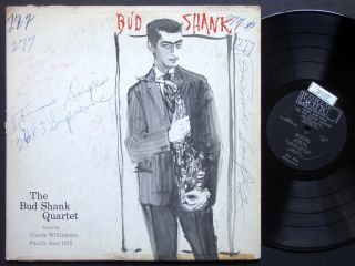 Bud Shank Quartet Claude Williamson Lp Pacific Jazz Pj - 1215 Us 1956 Dg Mono