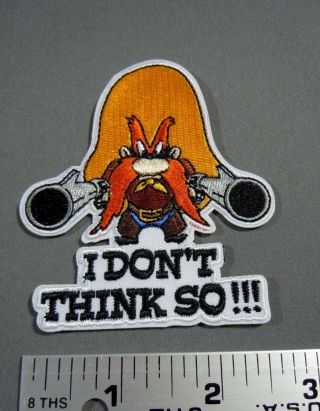 YOSEMITE SAM w/6 Shooters 2 Embroidered Iron - On Patch - 3 