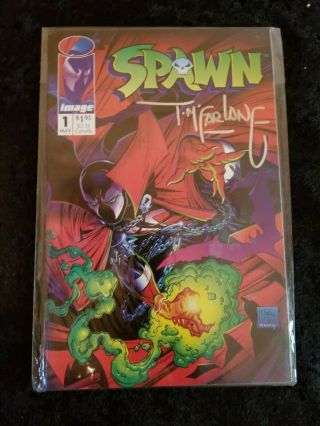 Spawn 1 May 92 Hand Signed Todd Mcfarlane 1st Appearance Image Comics Rare