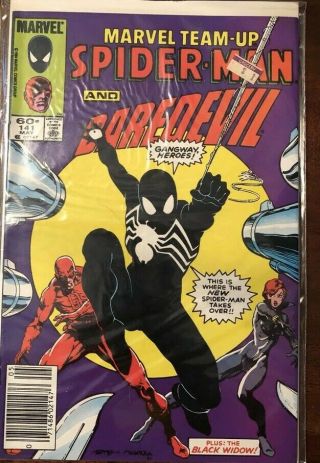 Marvel Comics Team Up Spider Man And Daredevil 141 May 1984 Bagged And Boardrd