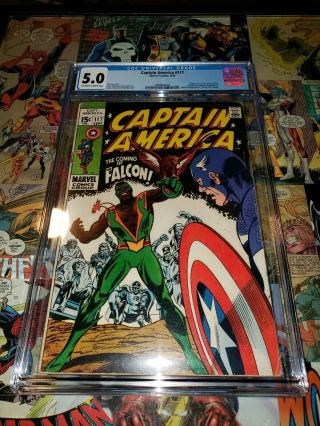 Captain America 117 (sep 1969 Marvel) Cgc 5.  0 1st Falcon Key Issue