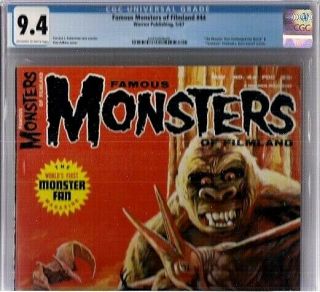 Famous Monsters Of Filmland 44 Cgc 9.  4 Ow - W,  1967 King Kong By Adkins