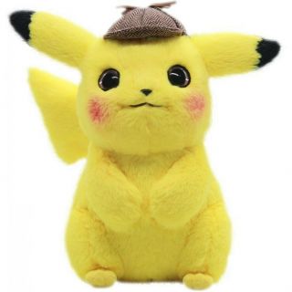 Pokémon Detective Pikachu Plush Doll Stuffed Toy Movie 2019 Cos Gift 5/25 Ship