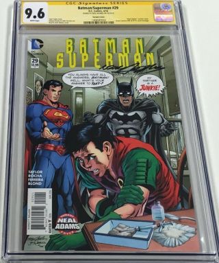Dc Batman / Superman 29 Green Lantern 85 Homage Signed Neal Adams Cgc 9.  6 Ss