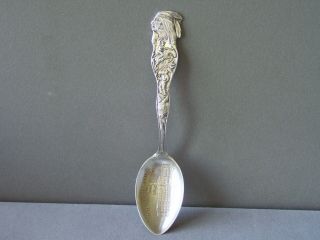 Indian Motif Denver Colorado State Capitol Sterling Silver Souvenir Spoon