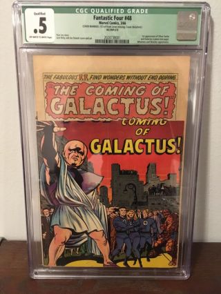 Fantastic Four 48 Cgc 0.  5 - 1st Full Silver Surfer & Galactus - Cover Married