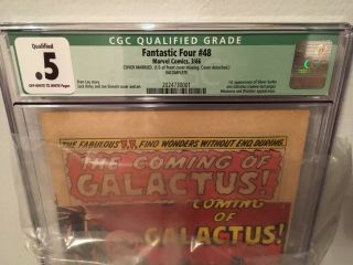 Fantastic Four 48 CGC 0.  5 - 1st Full Silver Surfer & Galactus - Cover Married 8