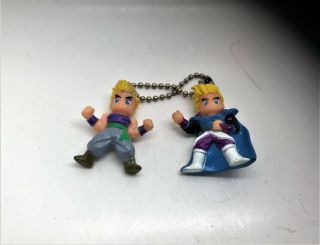 Rare Final Fantasy Iii Vi 3/6 Edgar And Sabin Brothers Key Chains Figure