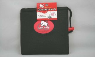 Sanrio Hello Kitty Soft Carry Case Black Kawaii Japanese Character  F/s