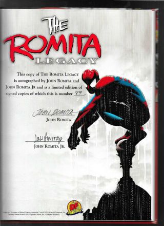 The Romita Legacy Hc Hardcover 2010 Df Signed Autographed John Romita Sr.  & Jr.