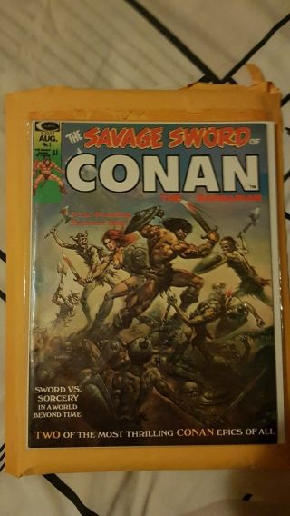 The Savage Sword Of Conan 1,  Very Fine,
