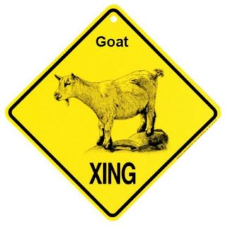 Goat Crossing Xing Sign Made In Usa