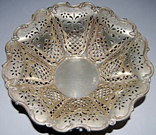 Antique Sterling Silver Candy Dish Roger Williams Silver Co.  C.  1900 - 1913