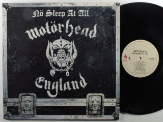 Motorhead No Sleep At All Enigma/gwr Lp Vg,  W/ Insert