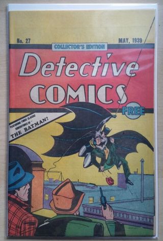 Detective Comics 27 1st Batman Rare Oreo Reprint (nm) Batman Movie Coming