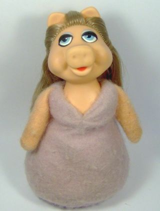 Vintage Muppets Miss Piggy Stuffed Toy Doll From Fisher Price Made In Mexico