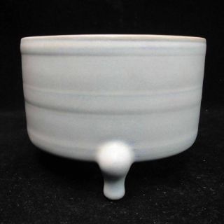Rare Old Chinese " Ru " Kiln Celadon Porcelain Deep Brush Washer Censer