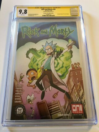 Rick And Morty 39 Cgc 9.  8 Ss Signed By Stan Lee Fantasy 15 Homage