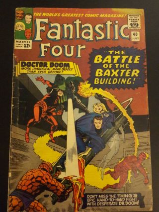 Fantastic Four 40 (jul 1965,  Marvel)