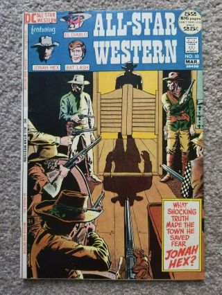 Dc Comics All - Star Western Jonah Hex 1972 No.  10 – F/vf