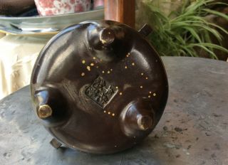 Chinese Antique Gold Splashed Bronze Tripod Censer 3