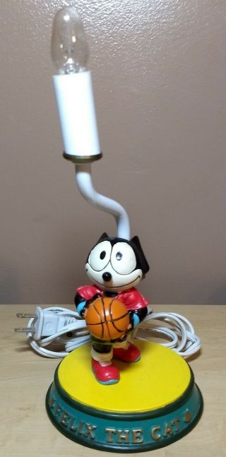 Vintage Felix The Cat Lamp Playing Basketball