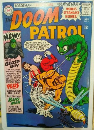 The Doom Patrol 99 Dc 1962 - First Appearance Of Beast Boy