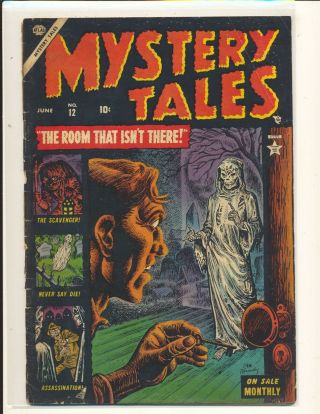 Mystery Tales 12 Fox Art Fair Cond.  Bottom Staple Detached,  Significant Splits
