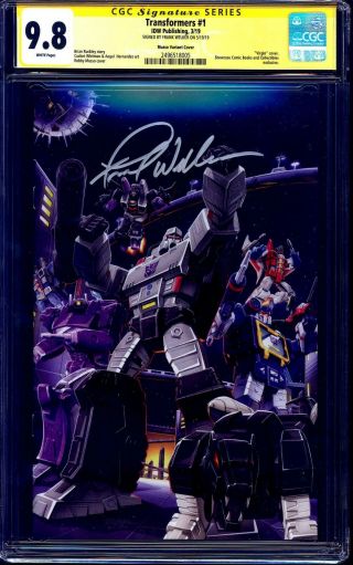 Transformers 1 Showcase Decepticon Variant Cgc Ss 9.  8 Signed Frank Welker Nm/mt